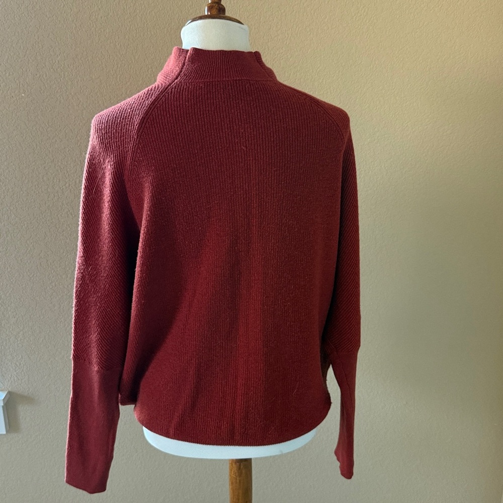AllSaints Rust Red Knit Sweater Ridley - Picture 4 of 6